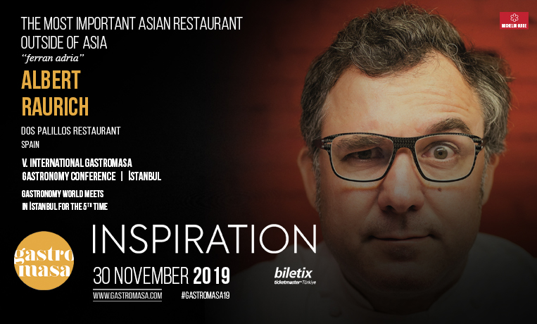 Michelin-starred Spanish chef Albert Raurich is coming to the 5th International Gastromasa Gastronomy Conference.