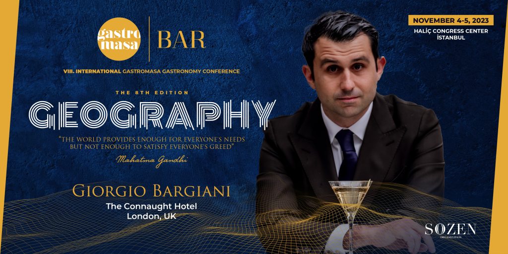 Award-winning Mixologist Giorgio Bargiani Will Be at Gastromasa 2023!